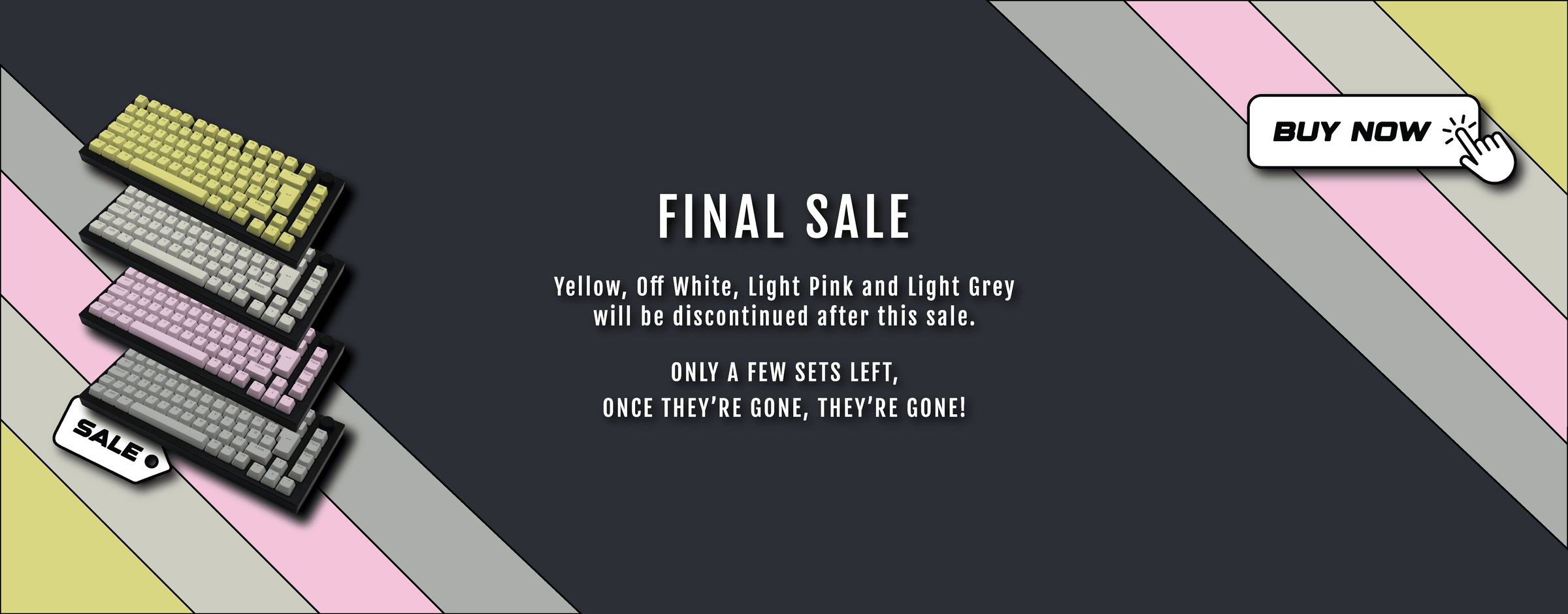 Custom ABS keycap sale banner