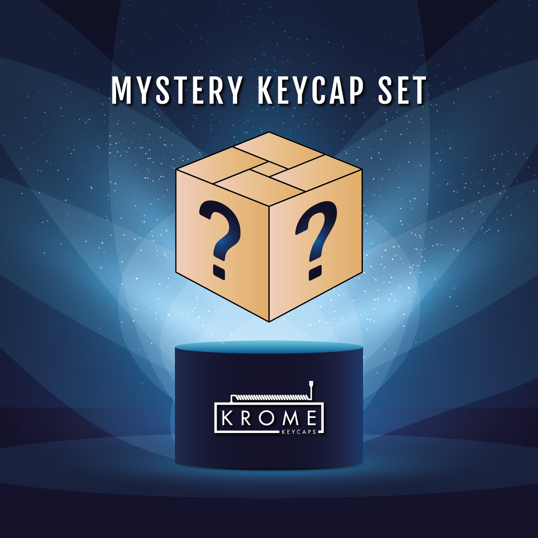 QWERTY (US) - Dual Colourway - Mystery Keycap Set - ISO/ANSI - Double Shot PBT Krome Keycaps LTD