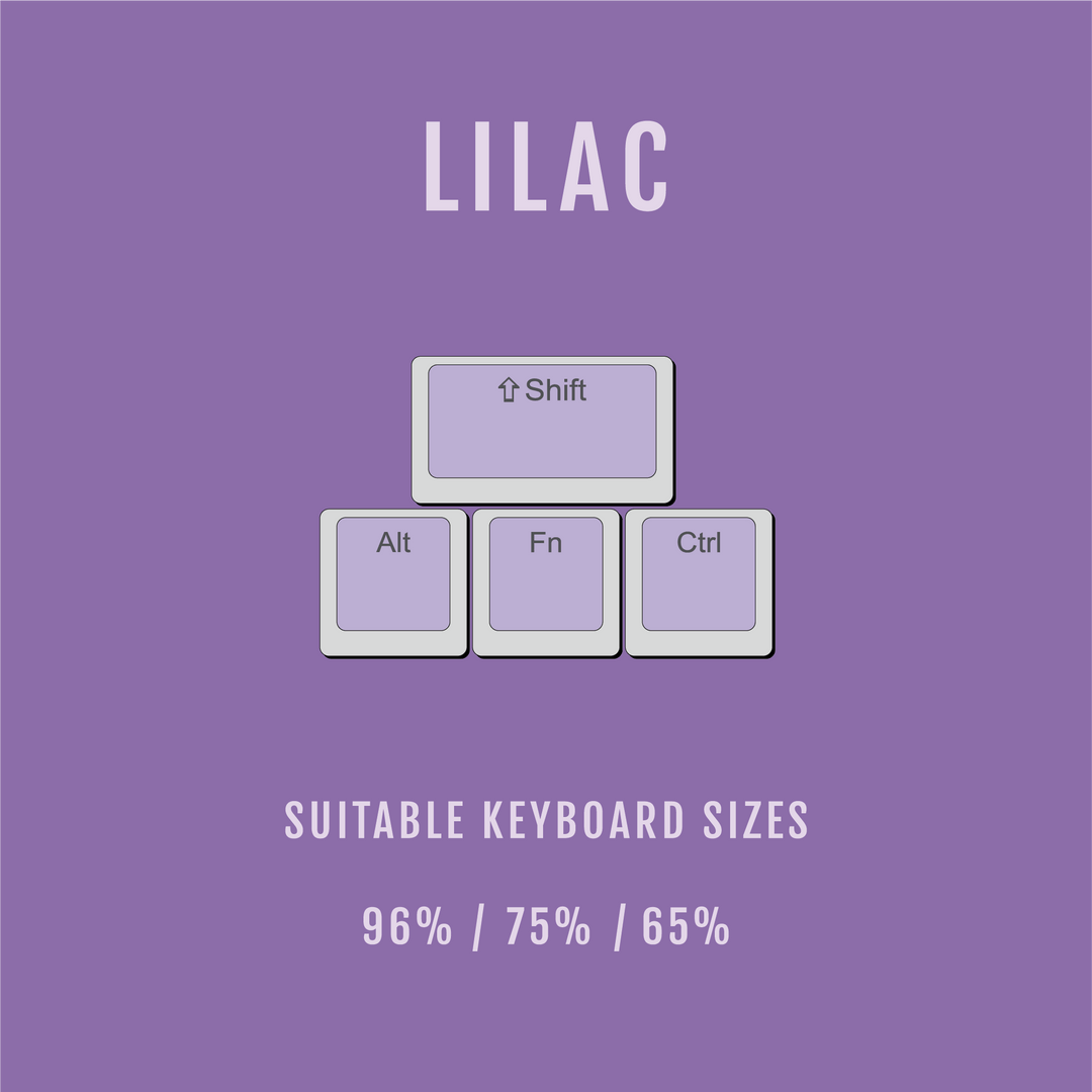 Lilac Pudding Conversion Kit - 65/75/96% Krome Keycaps LTD Conversion Kit