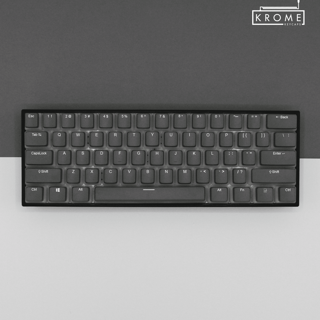 Grey French (ISO-FR) Dual Language PBT Pudding Keycaps