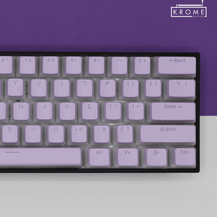 Lilac French (ISO-FR) Dual Language PBT Pudding Keycaps
