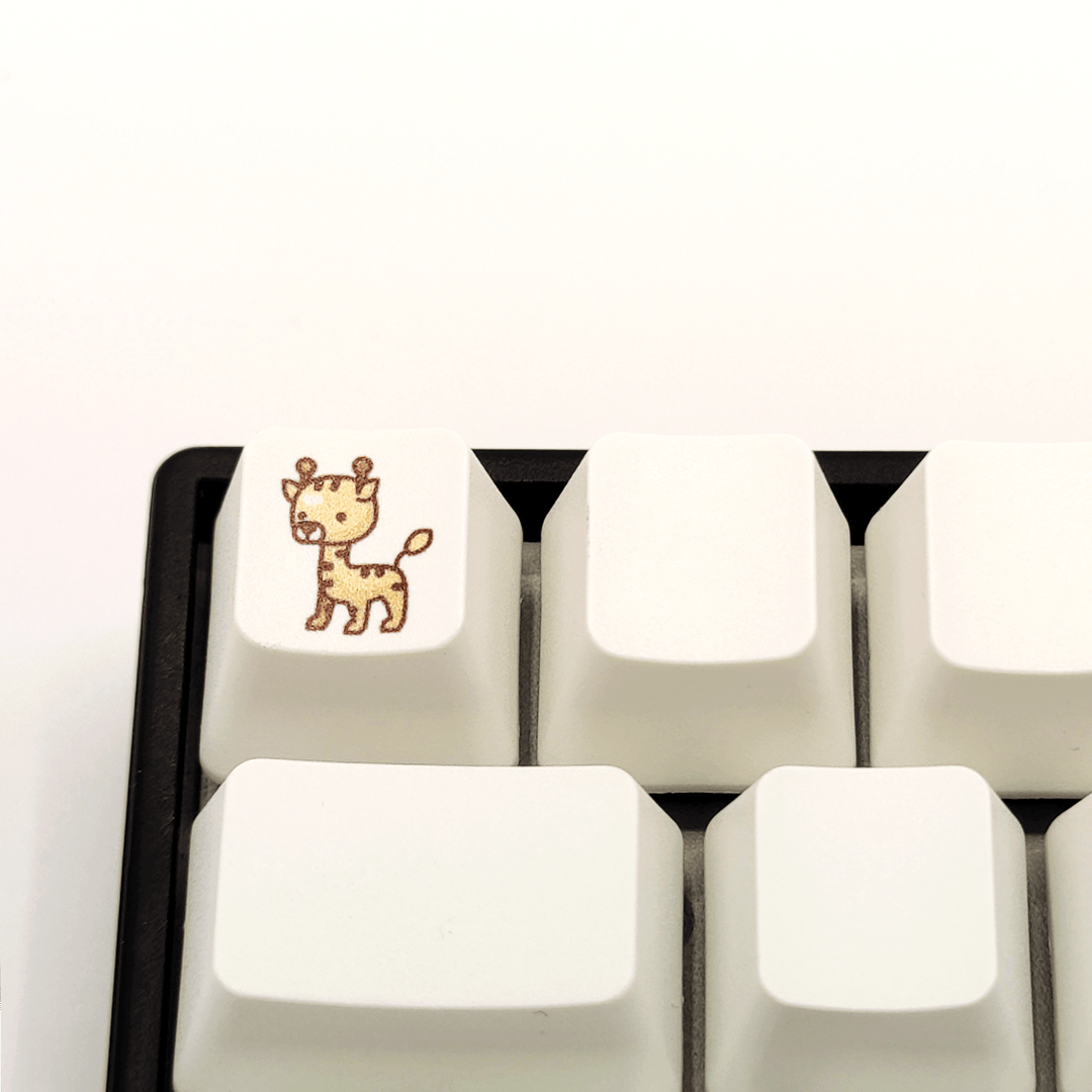 Cute Giraffe Custom Keycap - kromekeycaps