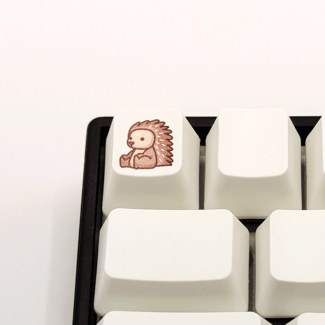 Cute Hedgehog Custom Keycap - kromekeycaps