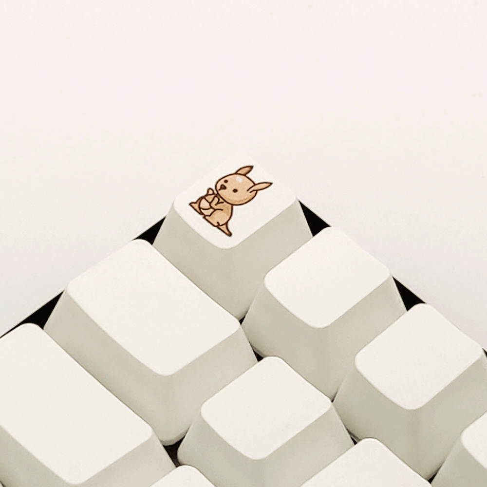 Cute Kangaroo Custom Keycap - kromekeycaps