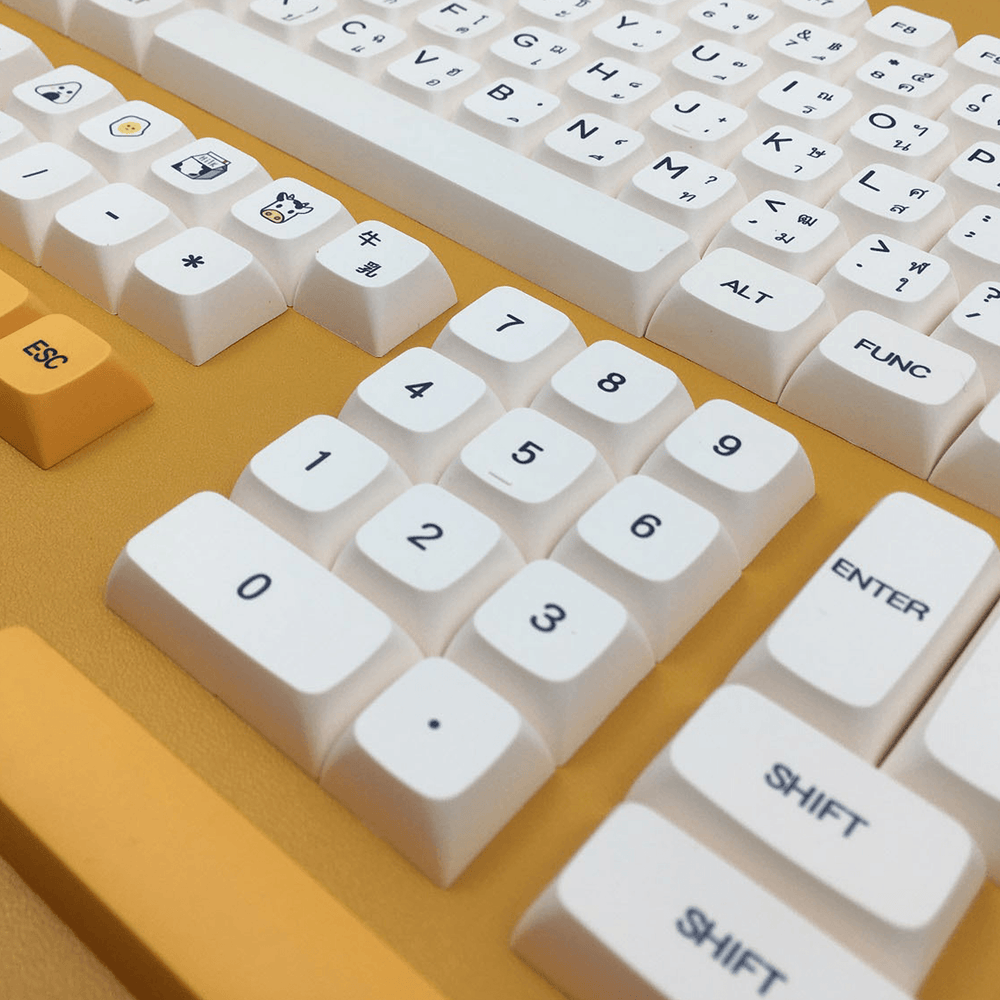 Honey - XDA - 140 Keycaps - kromekeycaps