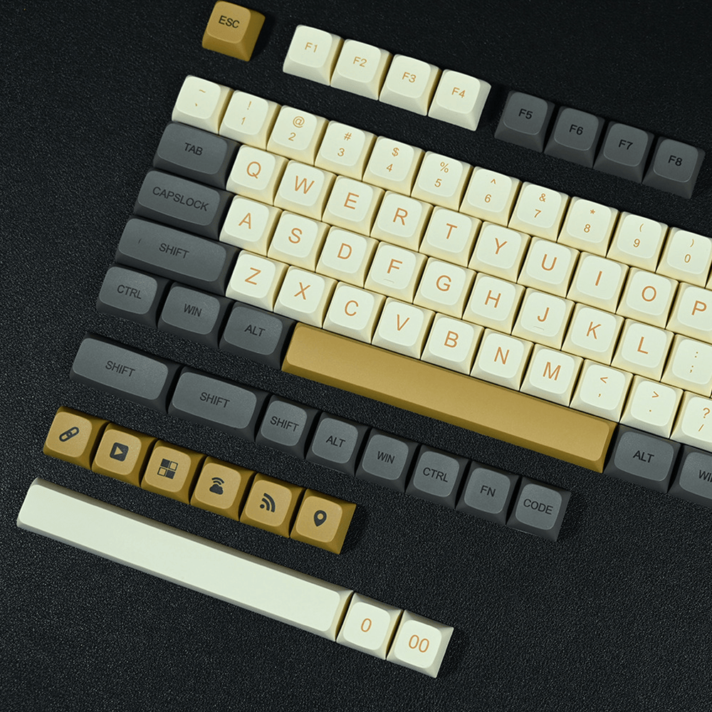 Metalic - XDA - 125 Keycaps - kromekeycaps