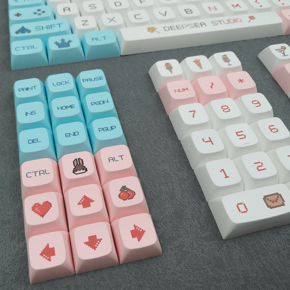 Pixels - XDA - 125 Keycaps Krome Keycaps LTD dyesub