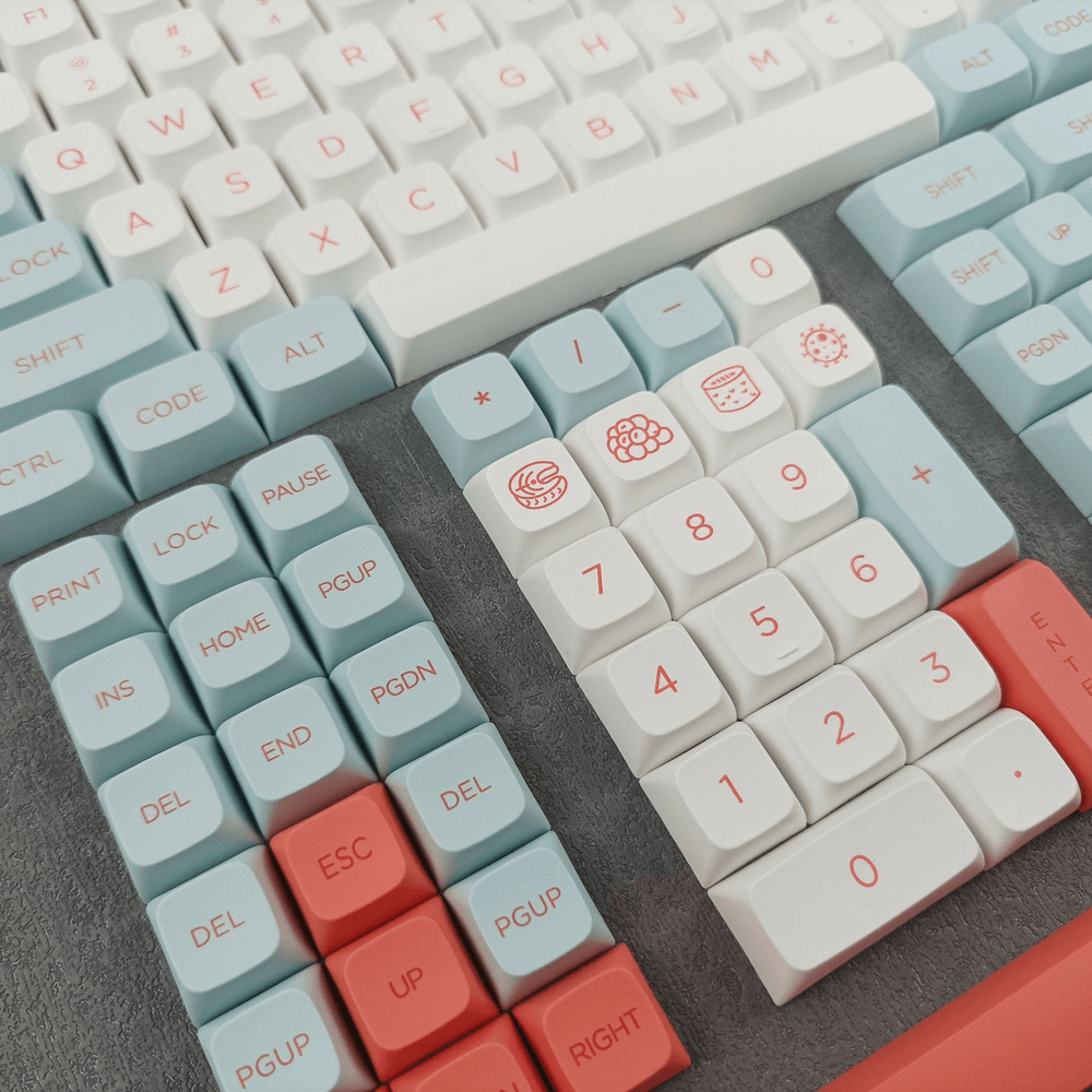 Salmon - XDA - 141 Keycaps Krome Keycaps LTD dyesub