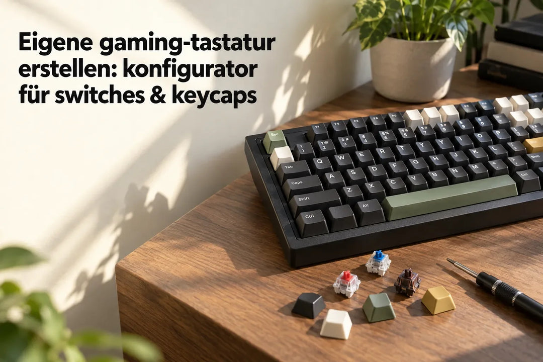 Eigene gaming-tastatur erstellen: konfigurator für switches & keycaps