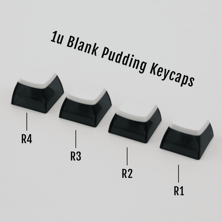 Single Blank Pudding ASA PBT Keycaps – Choose Any Row