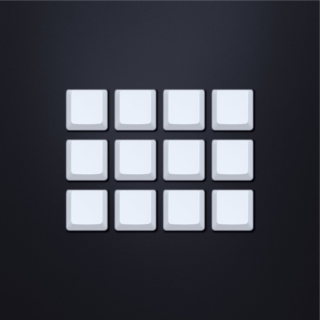 Single Blank Cherry PBT Keycaps – Choose Any Row