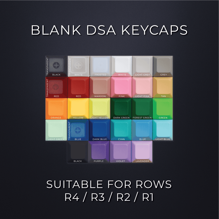 Single Blank DSA PBT Keycaps