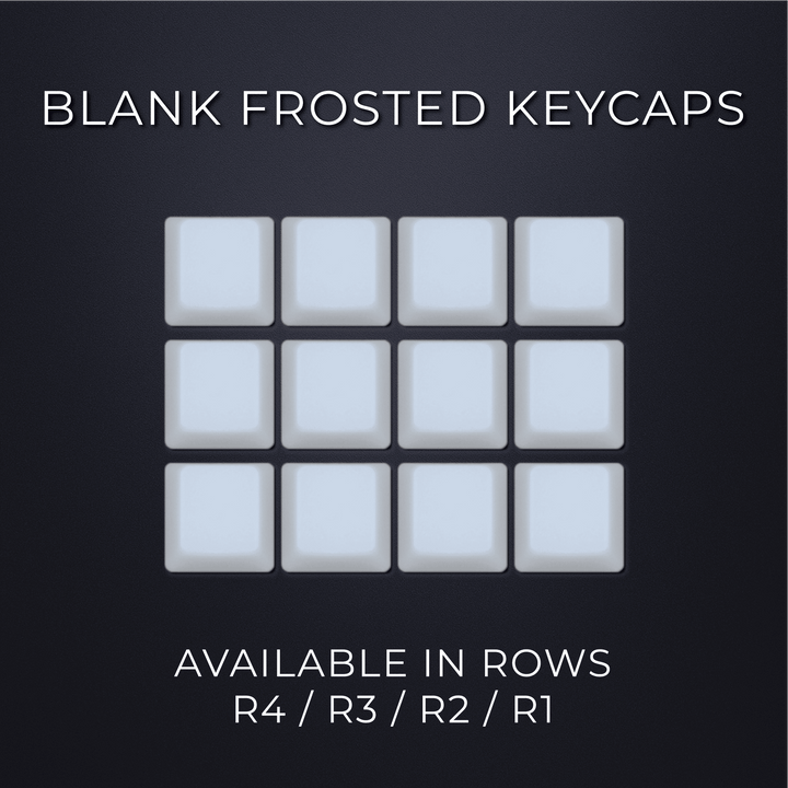 Single Blank Frosted OEM PBT Keycaps – Choose Any Row
