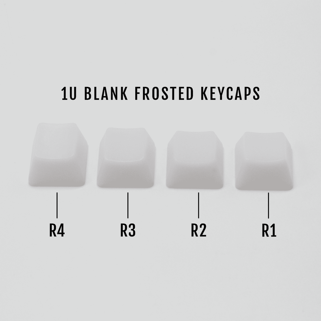 Single Blank Frosted OEM PBT Keycaps – Choose Any Row