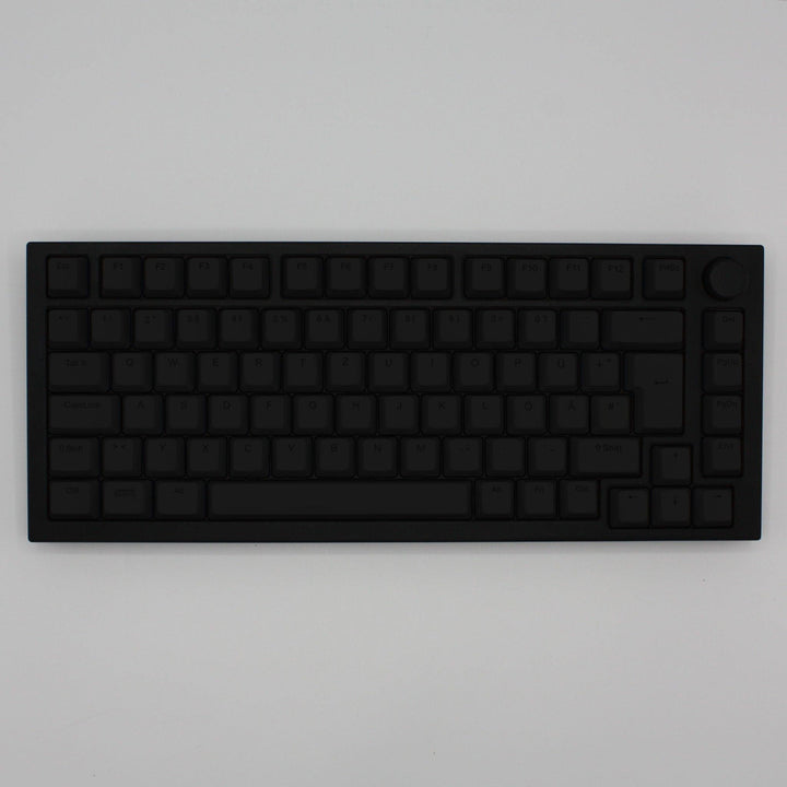 Black Backlit German Keycaps - ISO-DE - Windows & Mac - kromekeycaps