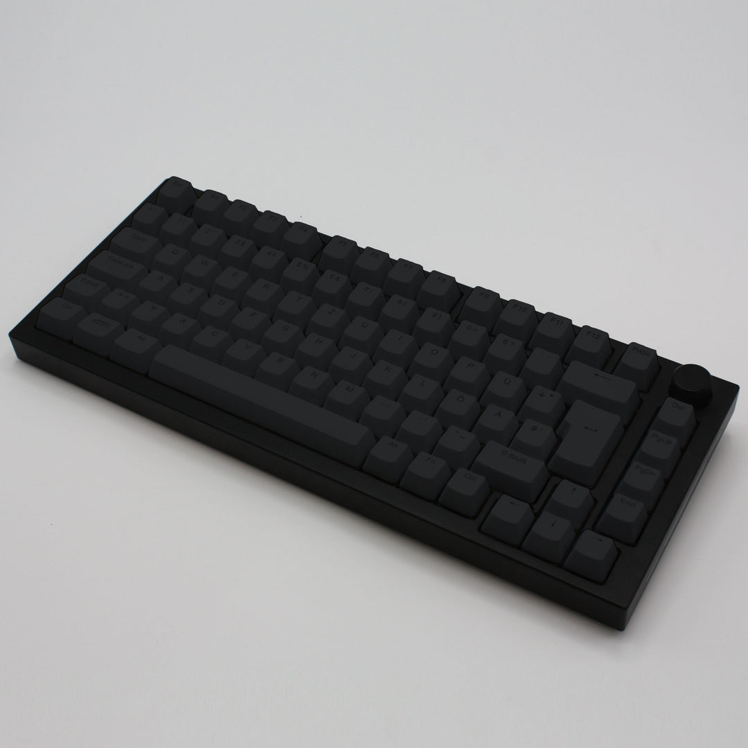 Charcoal German (ISO-DE) Backlit ABS Keycaps for Windows & Mac Krome Keycaps LTD german