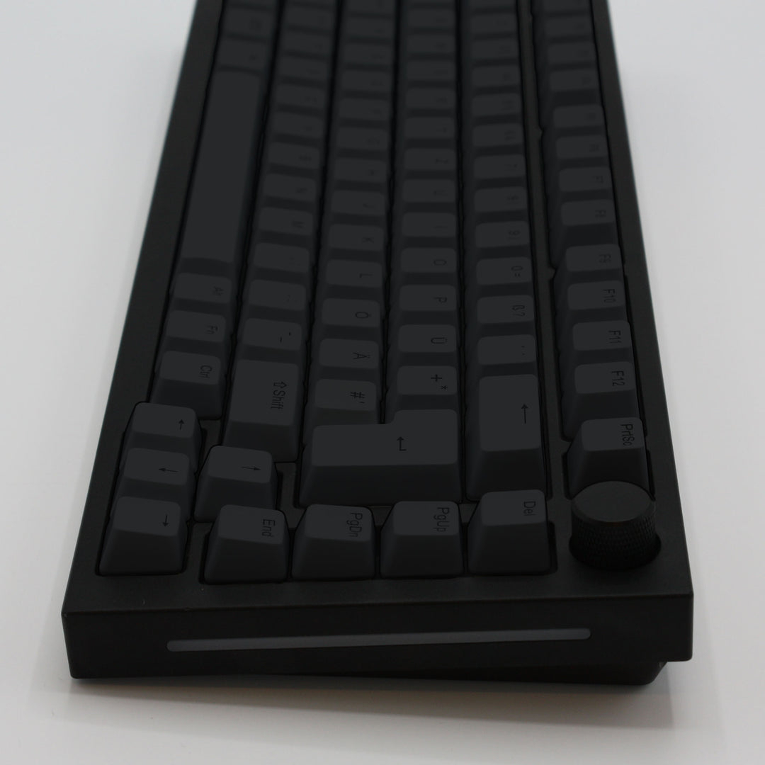 Charcoal Backlit German Keycaps - ISO-DE - Windows & Mac - kromekeycaps