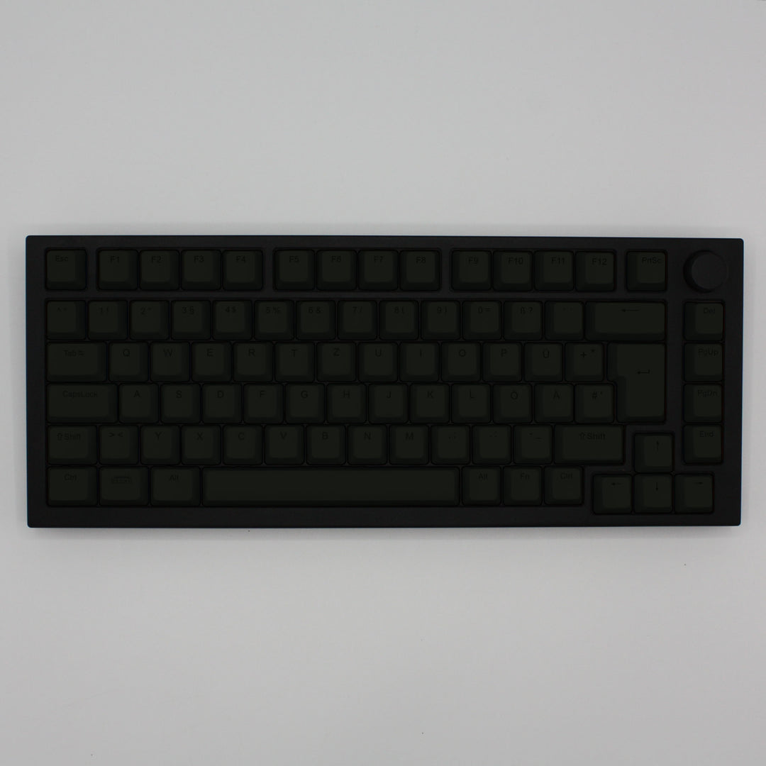 Charcoal Green Backlit German Keycaps - ISO-DE - Windows & Mac - kromekeycaps