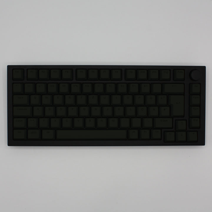 Charcoal Green German (ISO-DE) Backlit ABS Keycaps for Windows & Mac Krome Keycaps LTD german