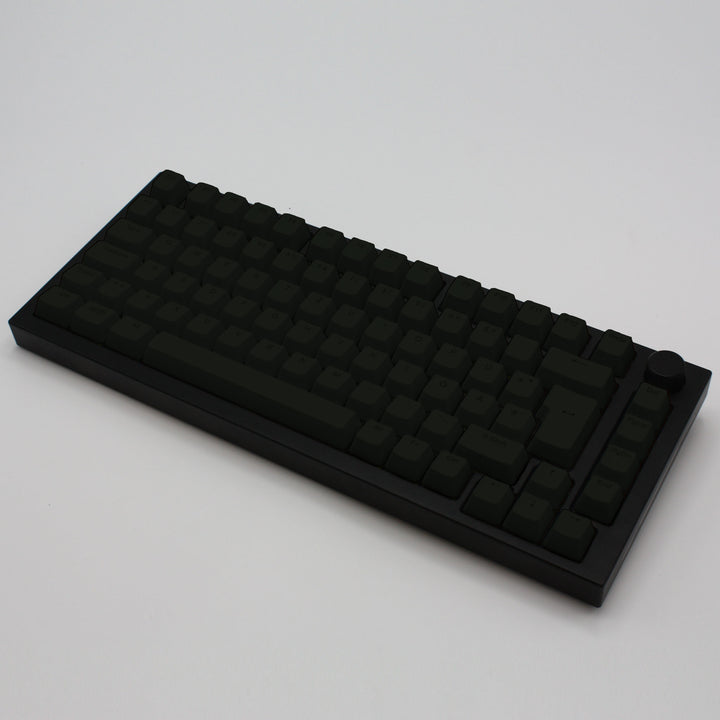 Charcoal Green Backlit German Keycaps - ISO-DE - Windows & Mac - kromekeycaps