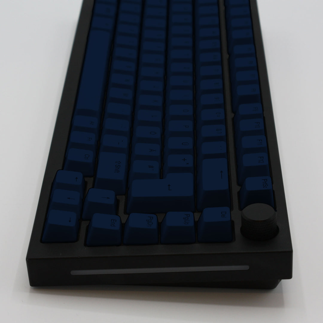 Navy Backlit German Keycaps - ISO-DE - Windows & Mac - kromekeycaps