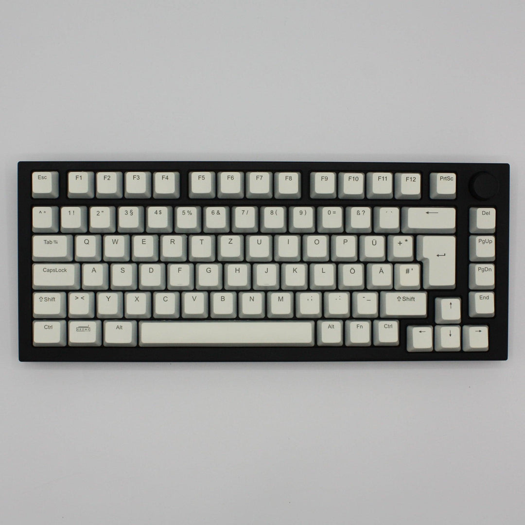 Off White German (ISO-DE) Backlit ABS Keycaps for Windows & Mac Krome Keycaps LTD german