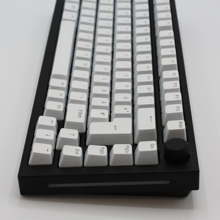 White Backlit German Keycaps - ISO-DE - Windows & Mac - kromekeycaps