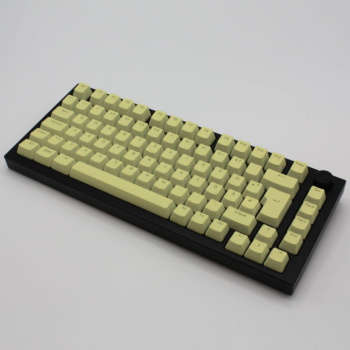 Yellow German (ISO-DE) Backlit ABS Keycaps for Windows & Mac Krome Keycaps LTD german
