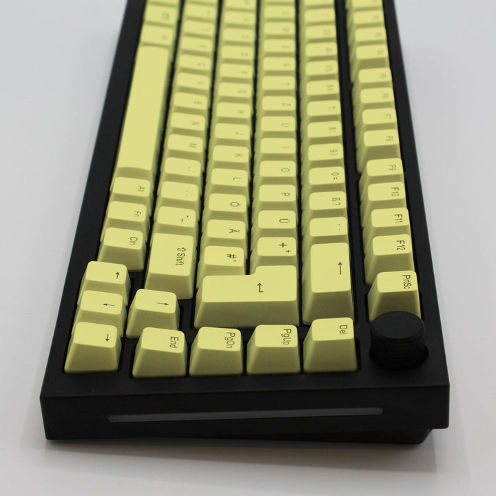 Yellow Backlit German Keycaps - ISO-DE - Windows & Mac - kromekeycaps