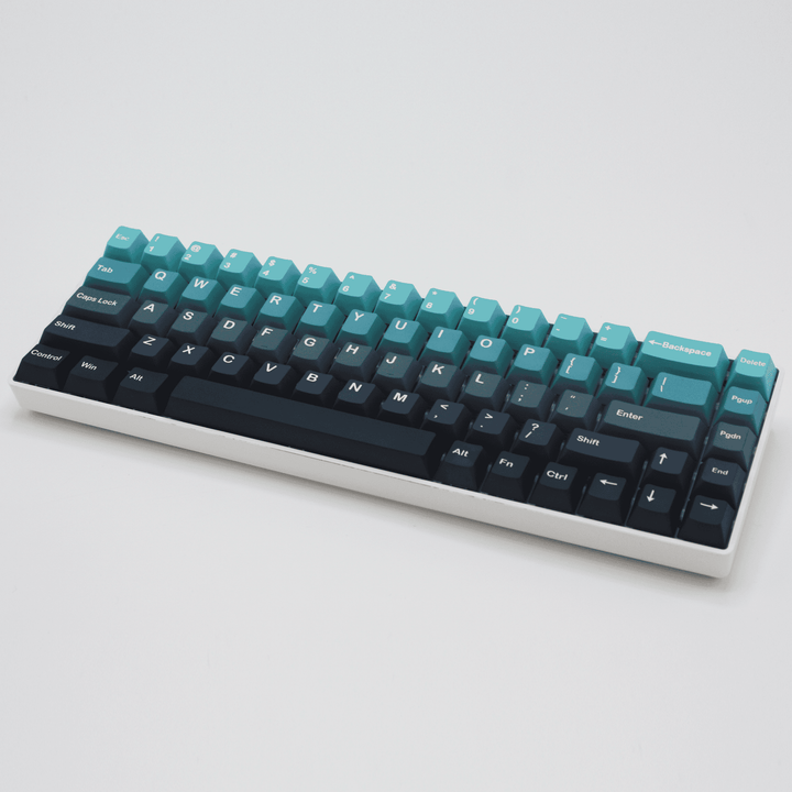 Blue/Cyan/Navy Gradient PBT Keycaps Krome Keycaps LTD Gradient