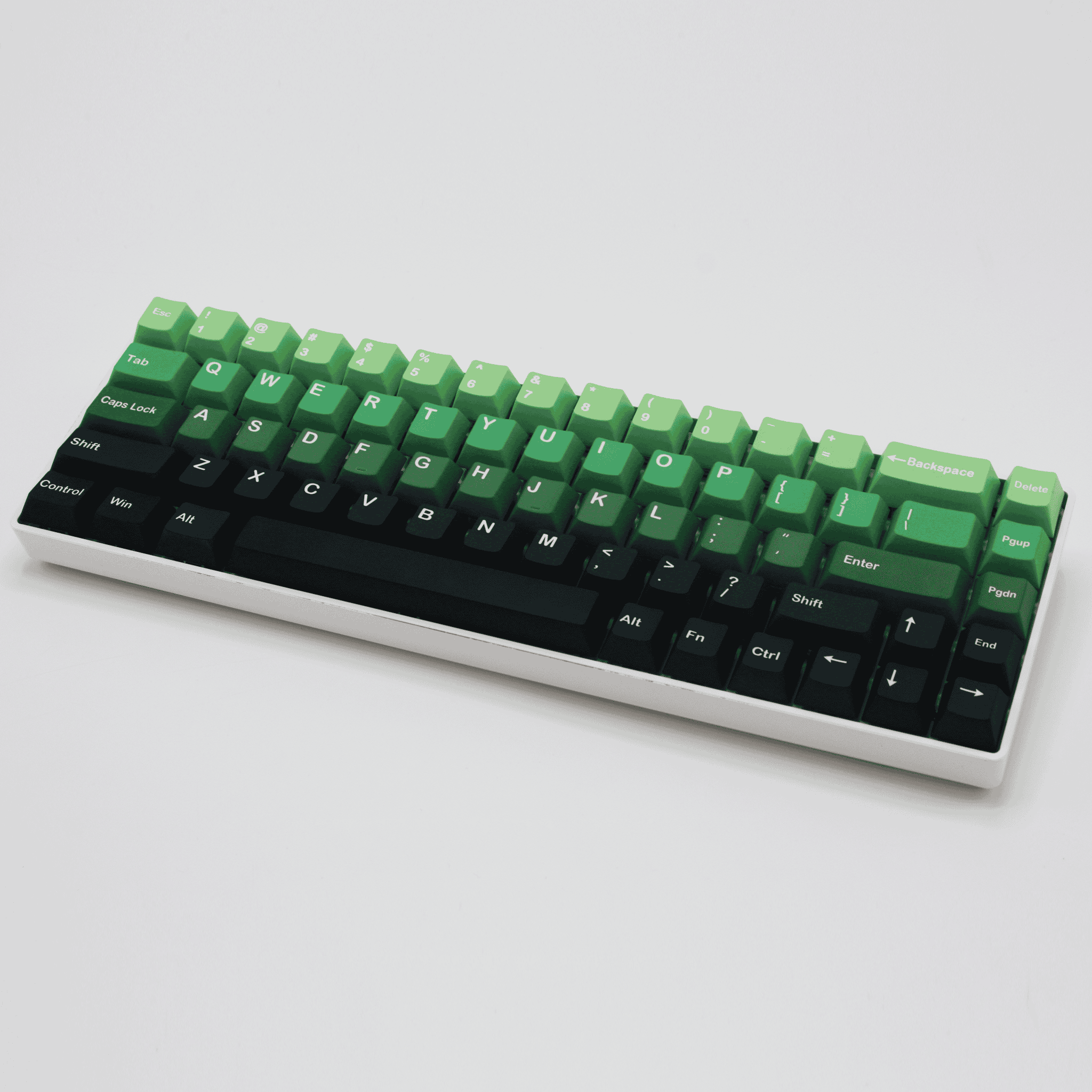 Green/Teal/Black Gradient PBT Keycaps – Krome Keycaps LTD