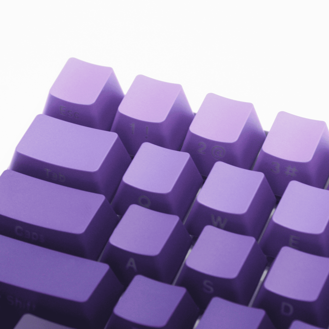 Purplite Keycaps Purple Gradient Side-Profile Backlit PBT Keycaps – Krome Keycaps LTD