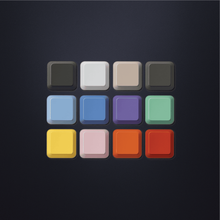 Single Blank OEM PBT Keycaps – Choose Any Row