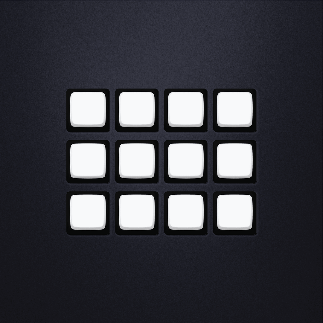 Single Blank Pudding ASA PBT Keycaps – Choose Any Row