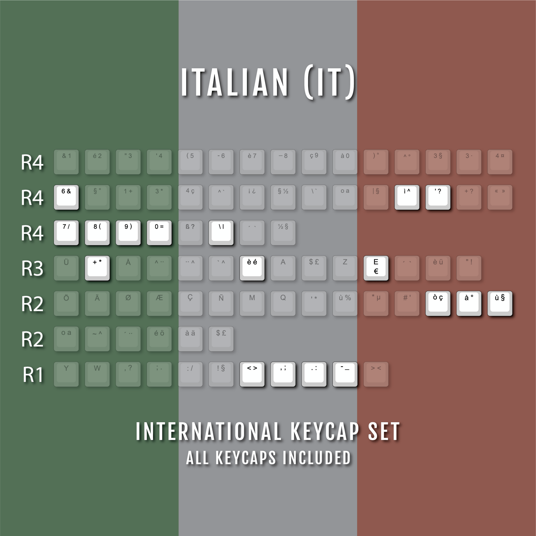 Off White International ABS Keycap Conversion Kit – Krome Keycaps LTD