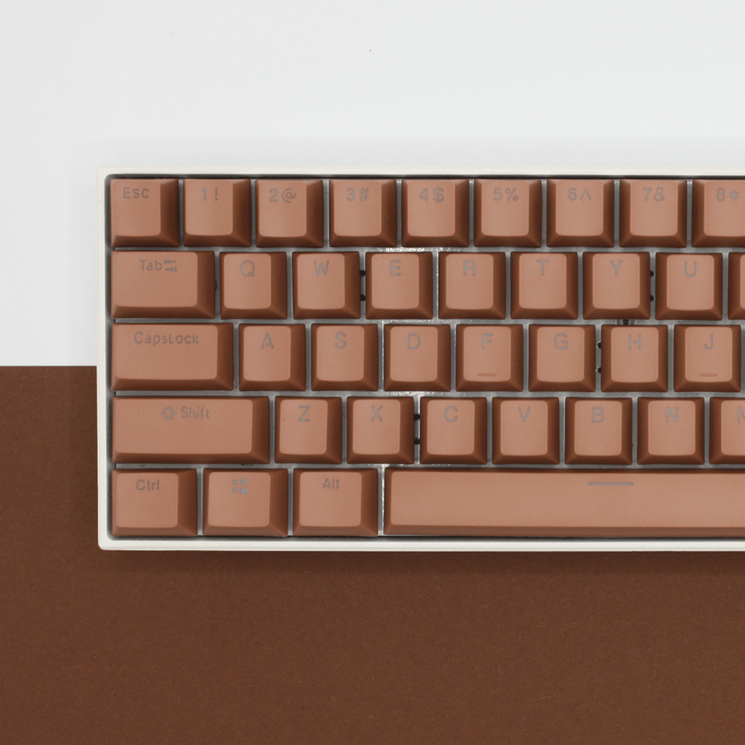 Light Brown UK Dual Language PBT Keycaps Krome Keycaps LTD Single Colour, UK