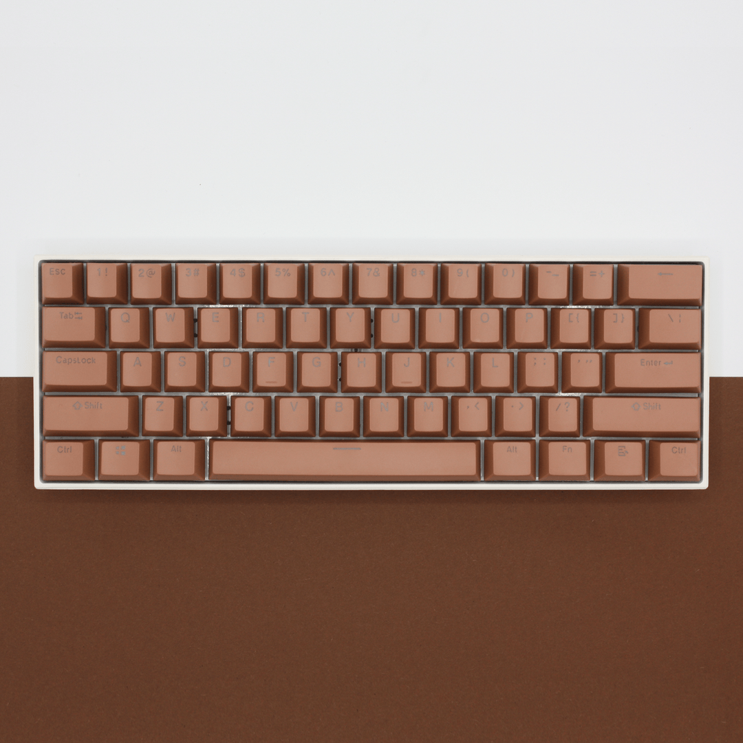 Light Brown UK Dual Language PBT Keycaps Krome Keycaps LTD Single Colour, UK