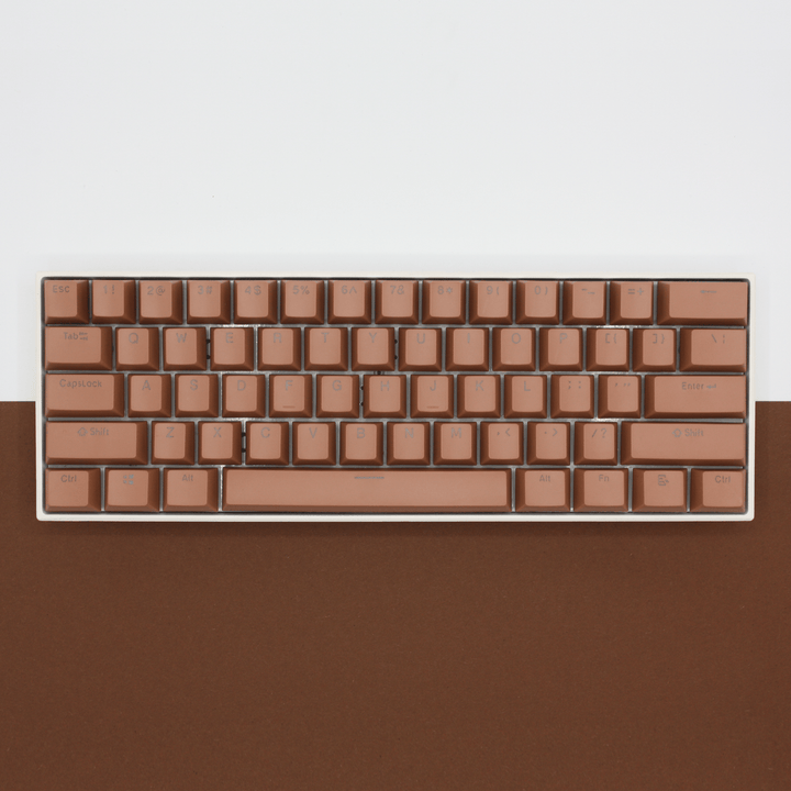 Light Brown UK Dual Language PBT Keycaps Krome Keycaps LTD Single Colour, UK