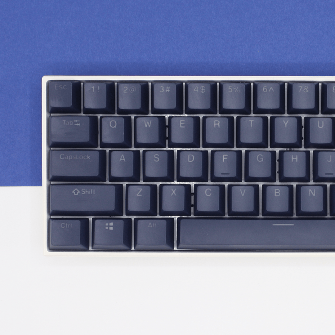 Navy Japanese Dual Language PBT Keycaps Krome Keycaps LTD 