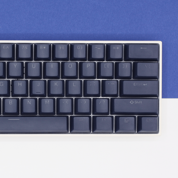 Navy Japanese Dual Language PBT Keycaps Krome Keycaps LTD 