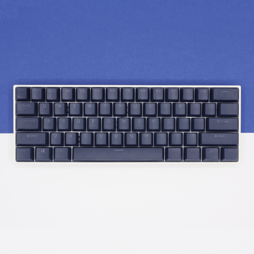 Navy Japanese Dual Language PBT Keycaps Krome Keycaps LTD 
