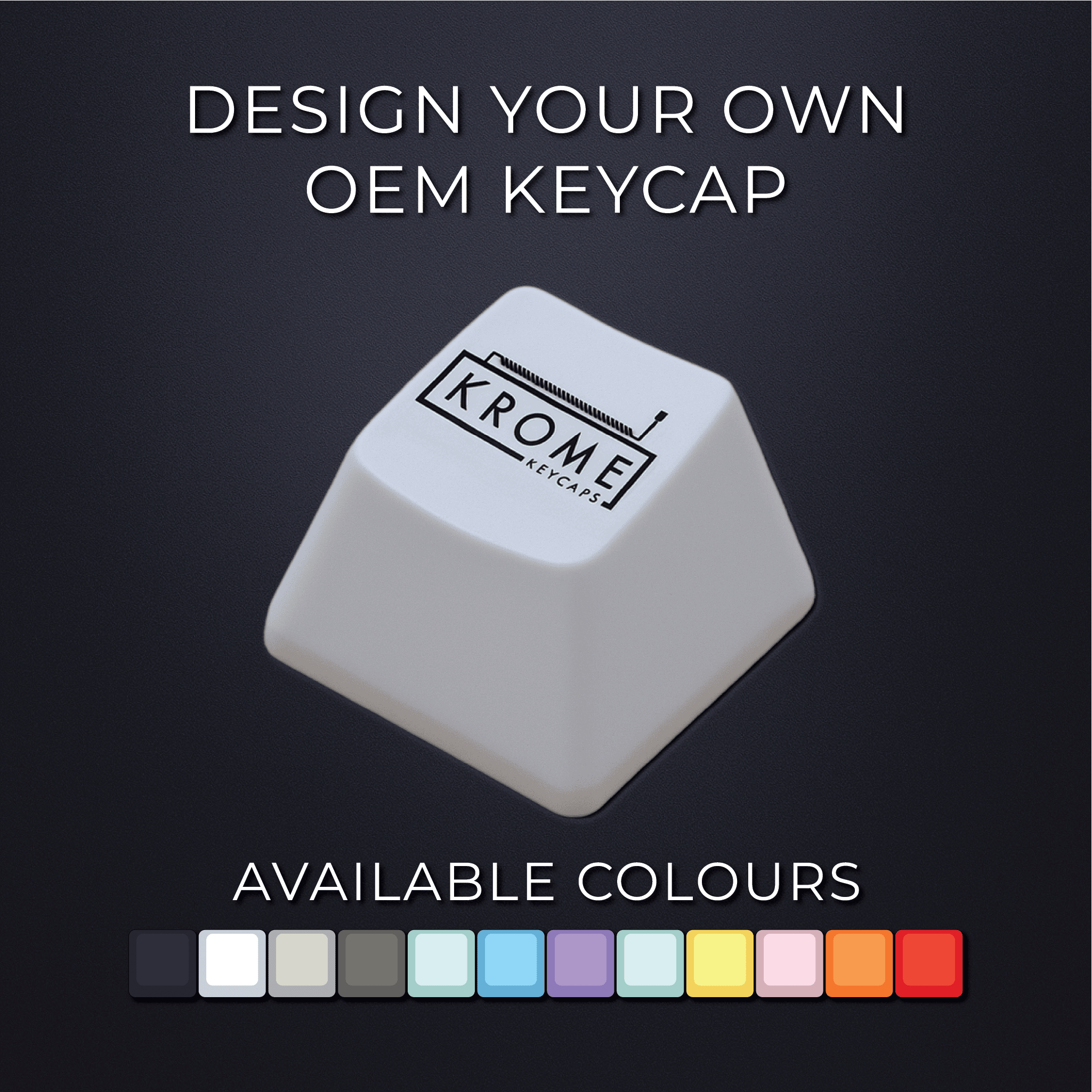 Custom OEM Keycap Design Builder | 1U PBT – Krome Keycaps LTD