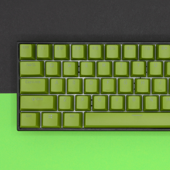 Olive Green Japanese Dual Language PBT Keycaps Krome Keycaps LTD 