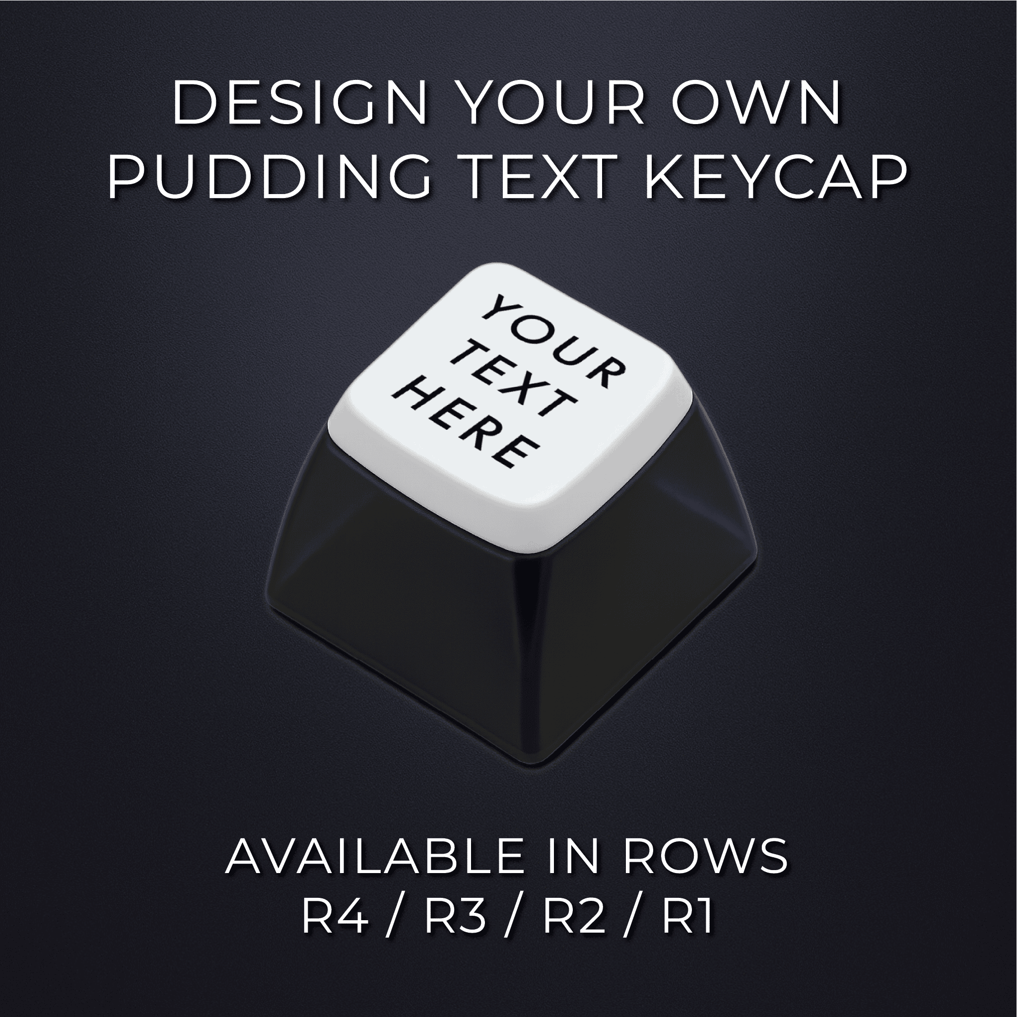 Create Your Own Custom Pudding ASA Text Keycap – Krome Keycaps LTD