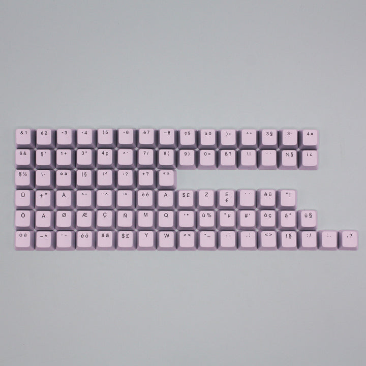 Light Pink Backlit International Keycap Kit - ABS - Multiple Languages - kromekeycaps
