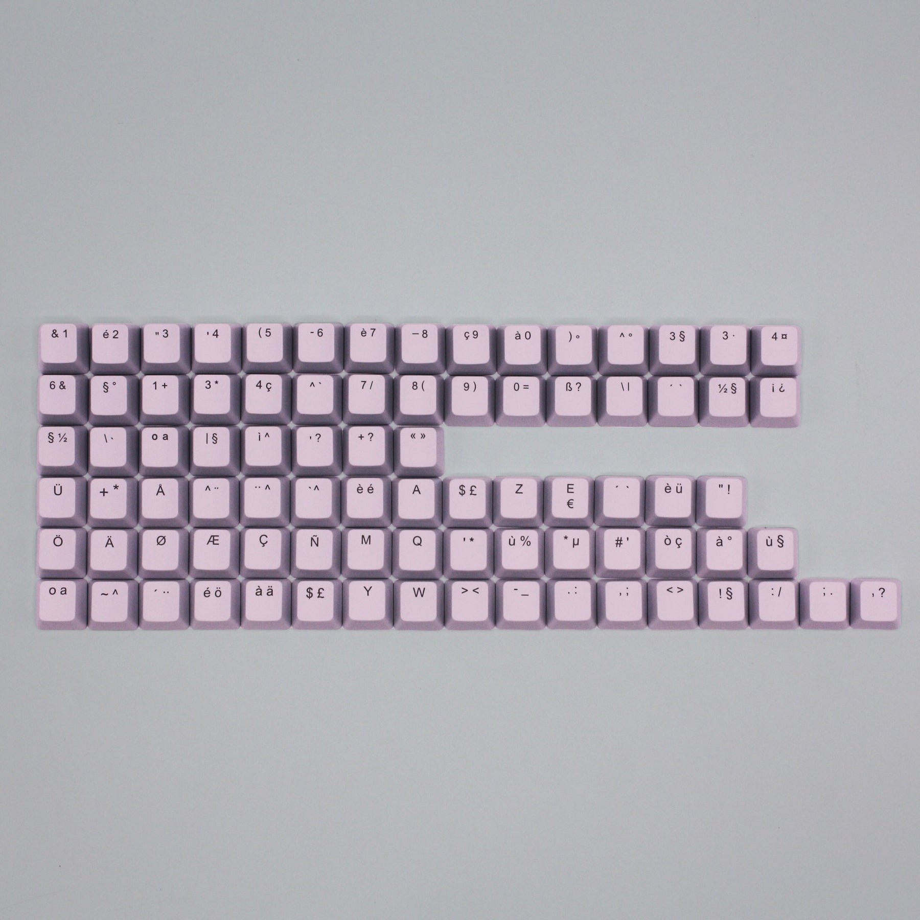 Keycap Kit Light Pink International ABS Keycap Conversion Kit – Krome Keycaps LTD