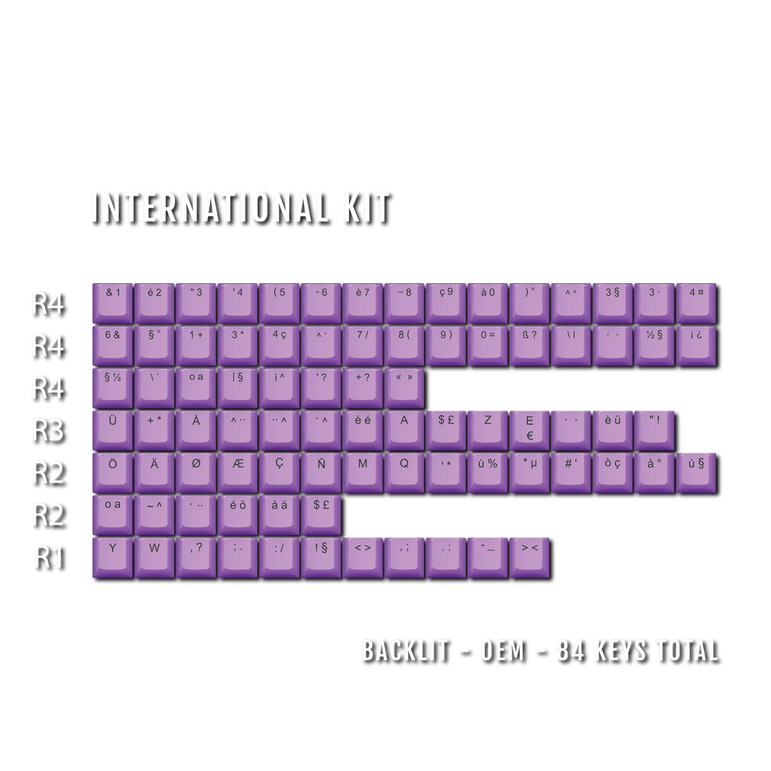 Purple International ABS Keycap Conversion Kit