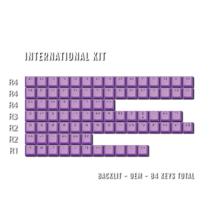 Purple International ABS Keycap Conversion Kit