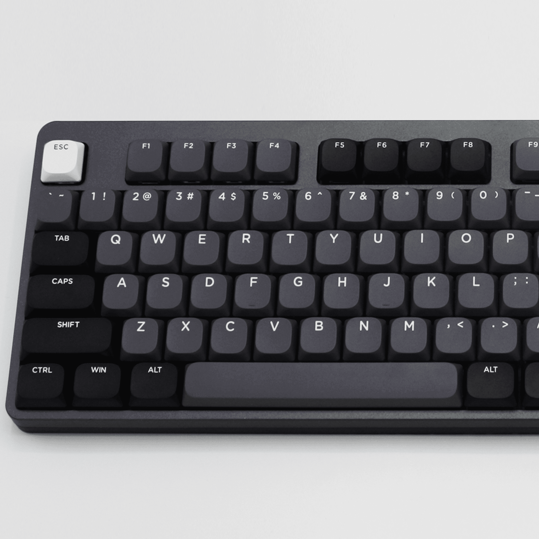 Purple Grey/Black/White Low Profile PBT Keycaps – Krome Keycaps LTD