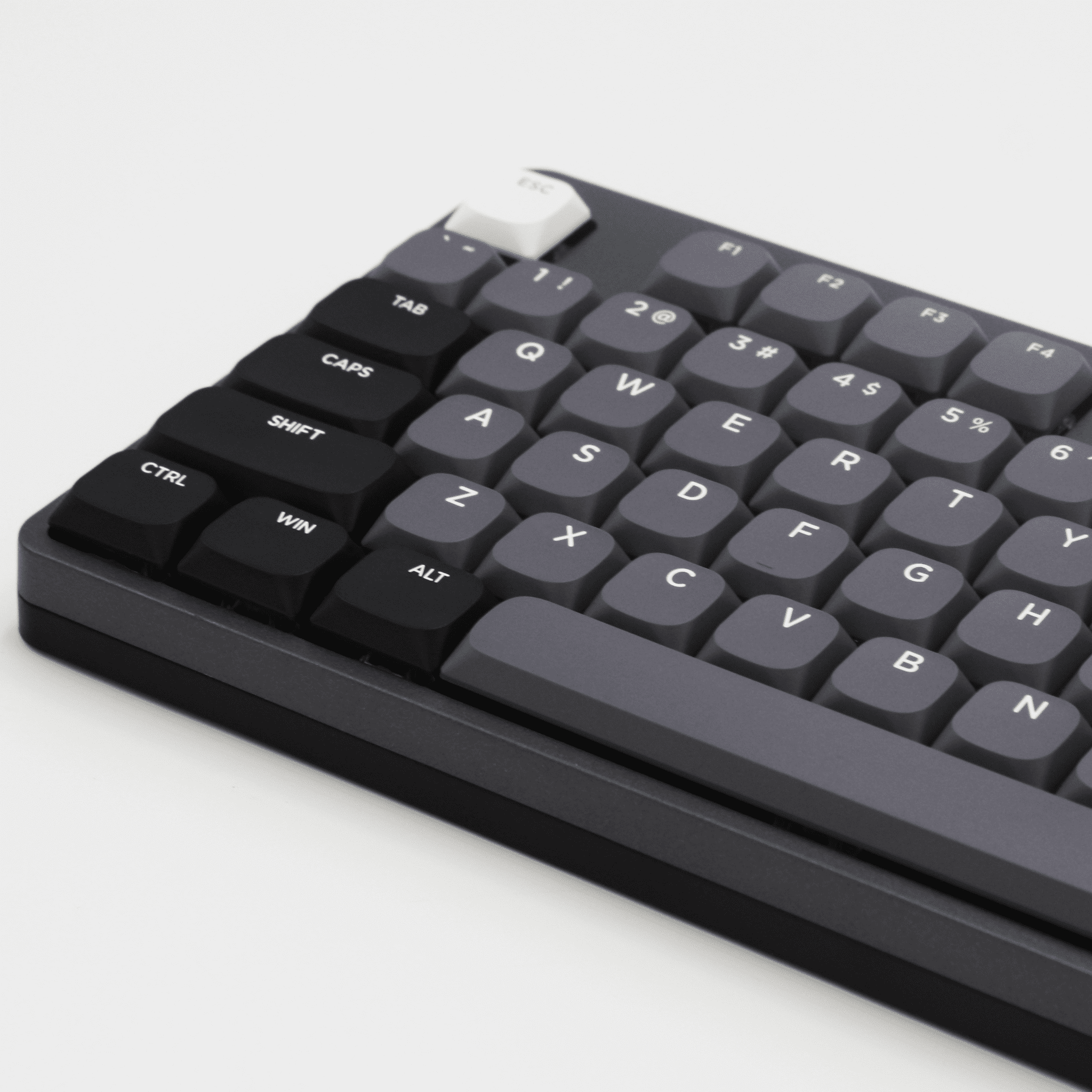 Purple Grey/Black/White Low Profile PBT Keycaps – Krome Keycaps LTD